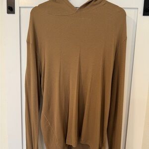 Faherty long sleeve hooded shirt